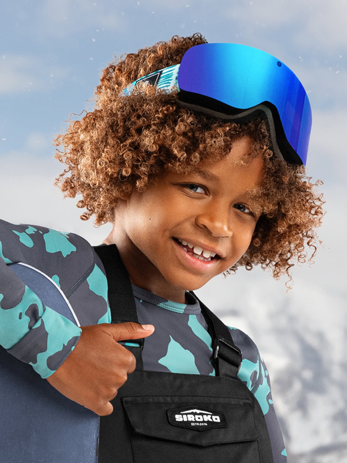 Gafas de sol para esquí niños esquí y nieve Niños y Niñas GX Kids Bold Azul