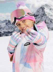 snowboard and ski gloves for boys and girls