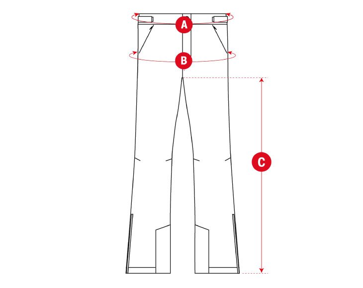 Snow Ski Slim Hardshell Pants