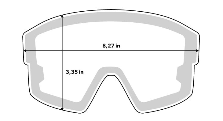Guía de tamaños accesorios lentes Siroko Tech G3