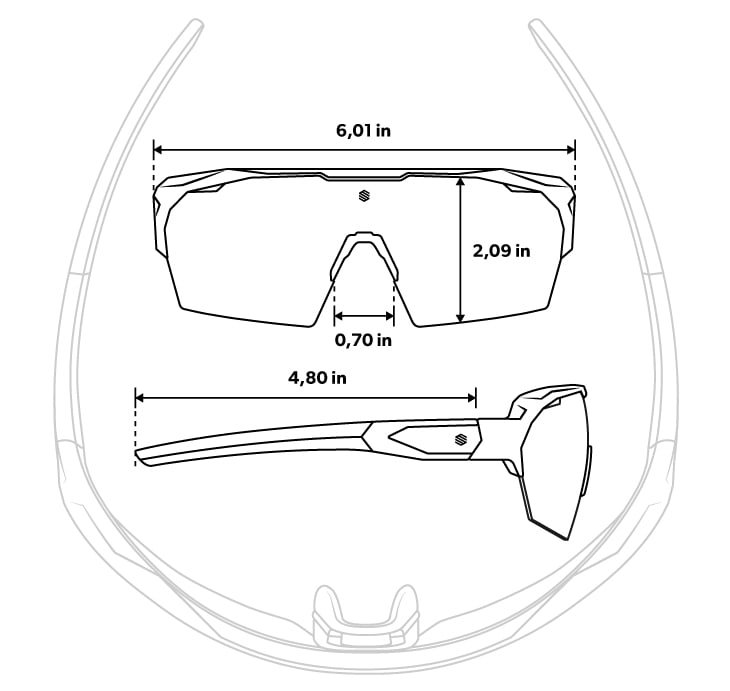 Guía de tamaños gafas Siroko Tech K4 ZEISS SRX PRO