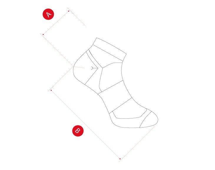 Hiking socks short size chart