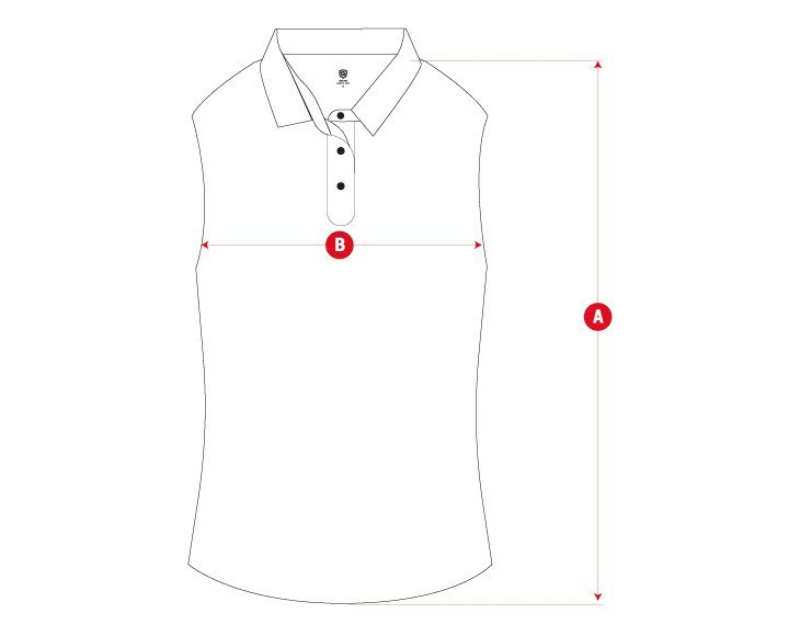 Golf polo woman size chart