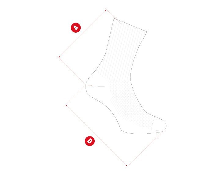 Golf socks size chart