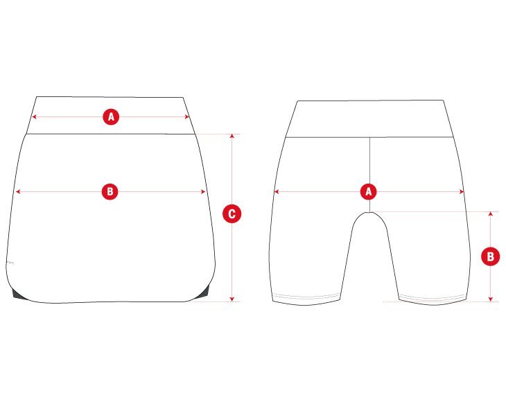 Golf skirt woman size chart