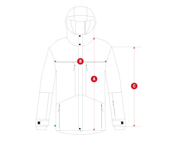 Snow W4 jacket woman size chart