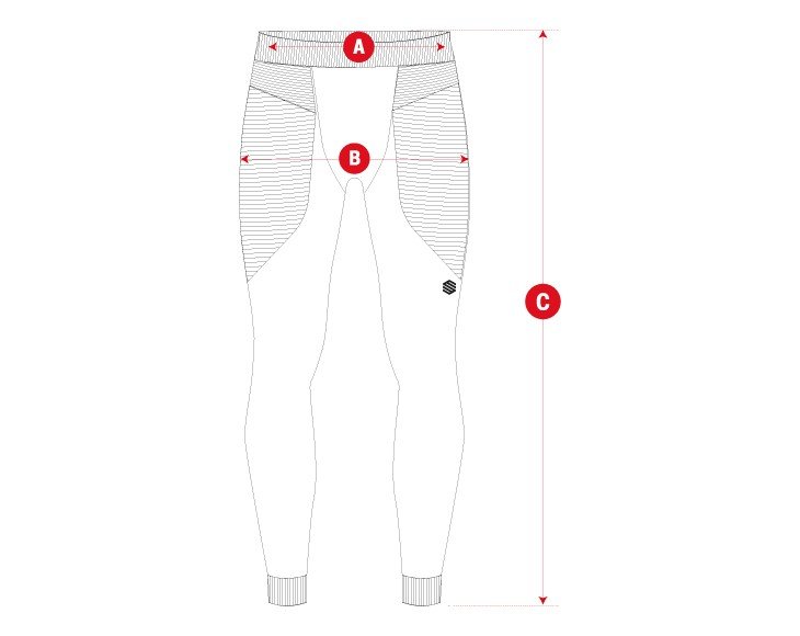 Snow merino pants man size chart