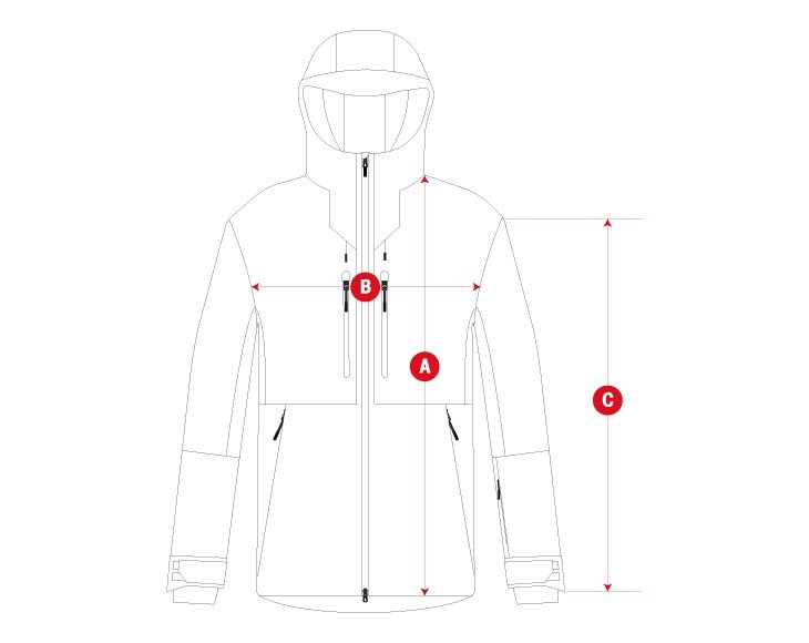 Snow W5 jacket woman size chart