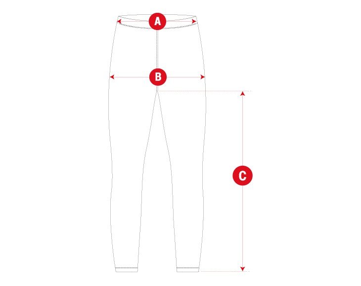 Snow core leggings kids size chart