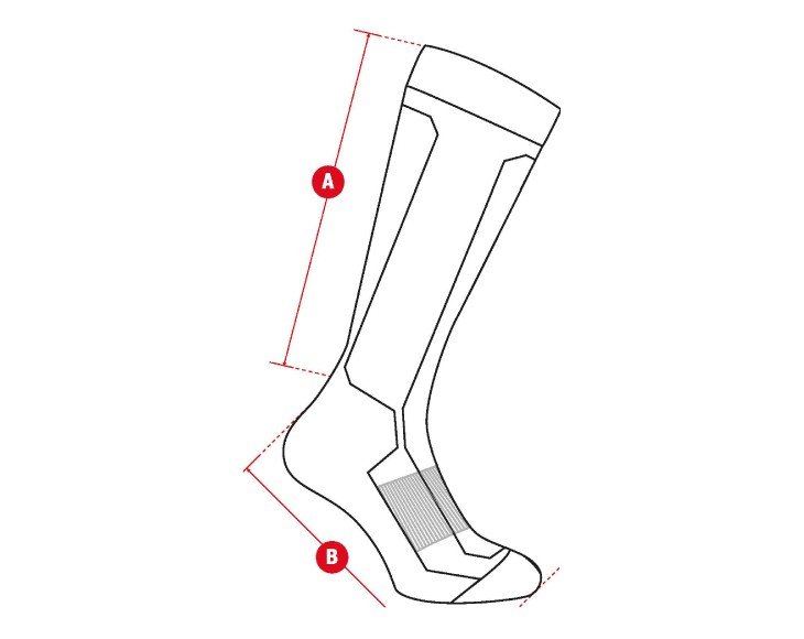 Snow socks core kids size chart