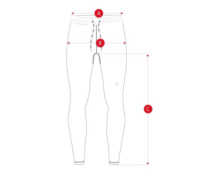 Gym running leggings man size chart