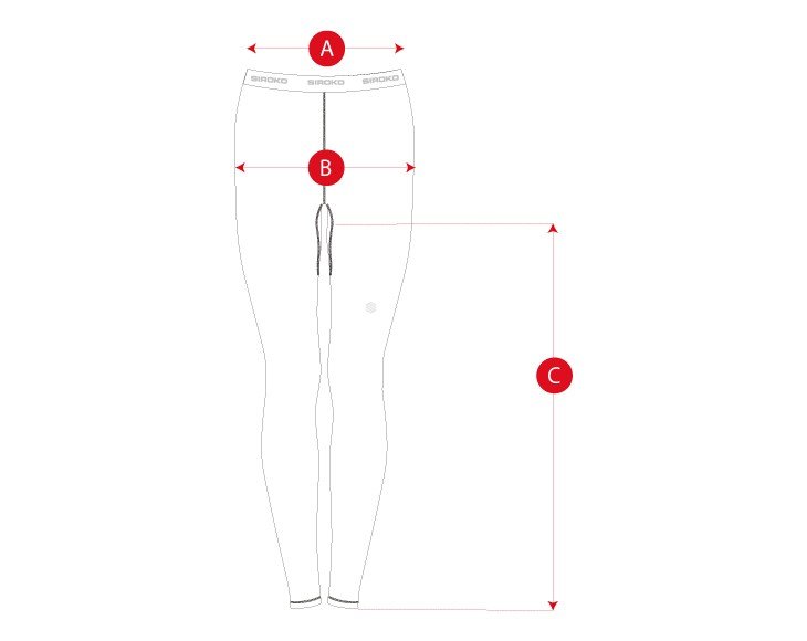 Gym running leggings woman size chart
