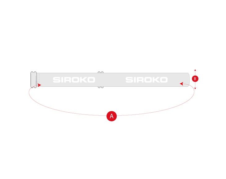 Gym silicone headband size chart