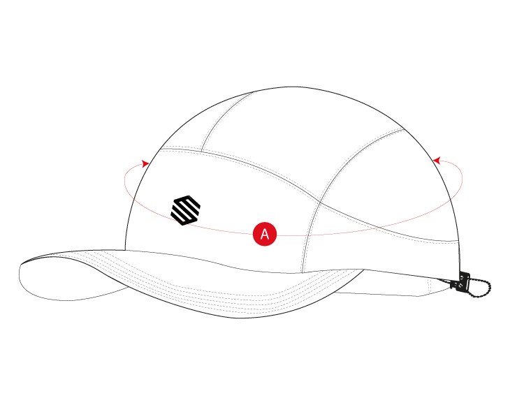 Gym running cap size chart