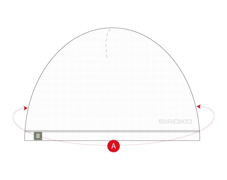 Gym thermal running beanie size chart
