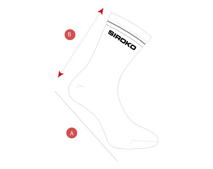 Gym crew socks size chart