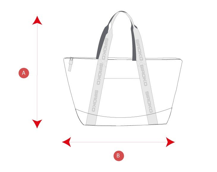Gym totebag size chart