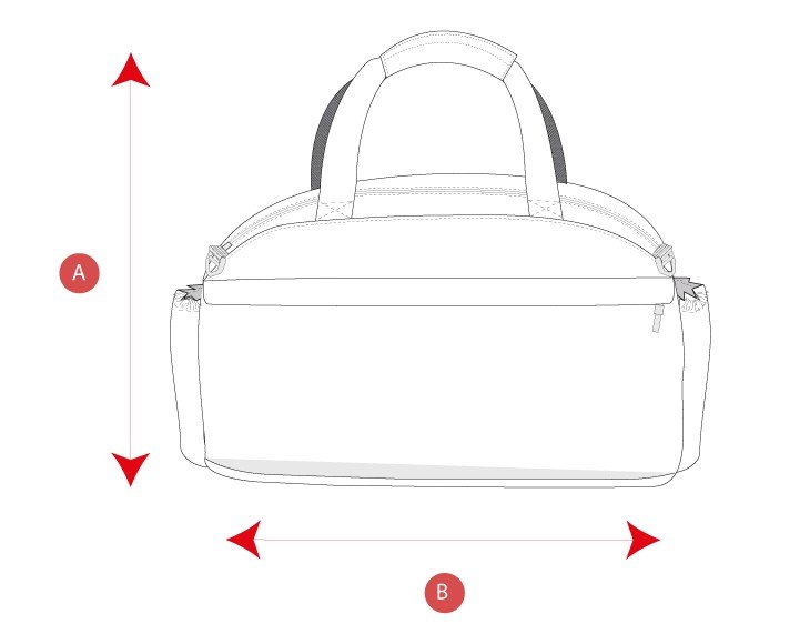 Gym duffelbag size chart