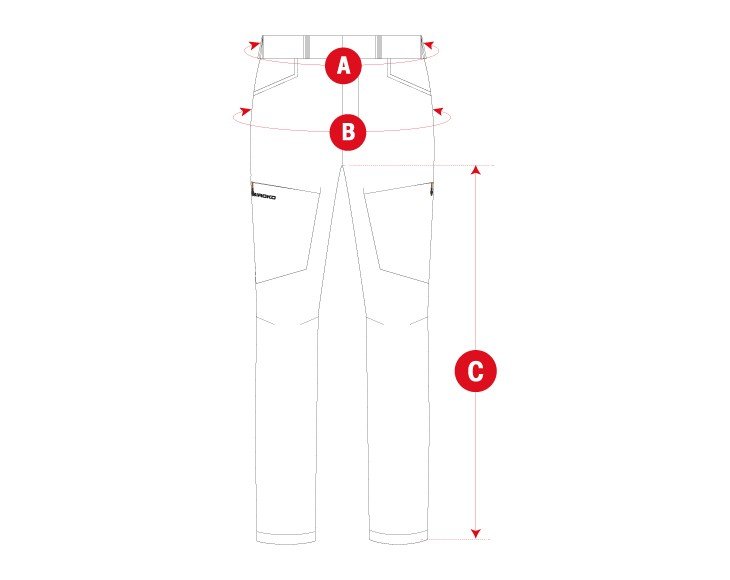Hiking detachable pants woman size chart