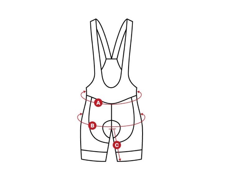 Culotte premium cycling man size chart