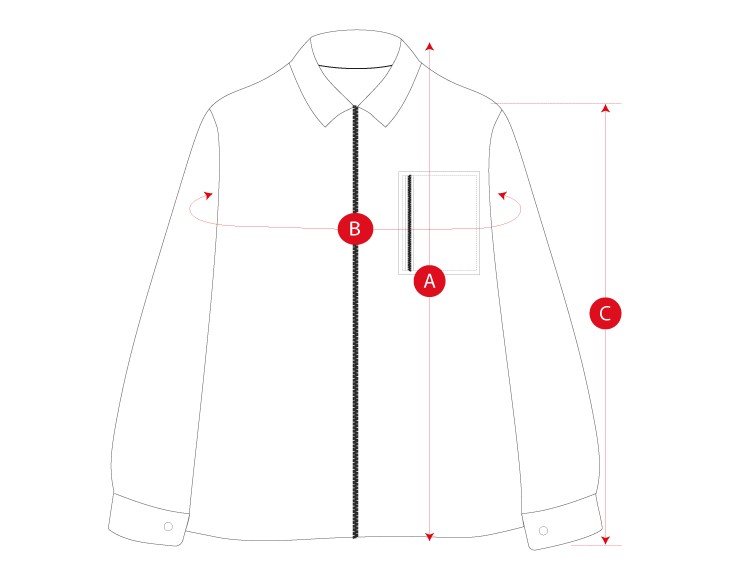 Gravel summer overshirt men size chart