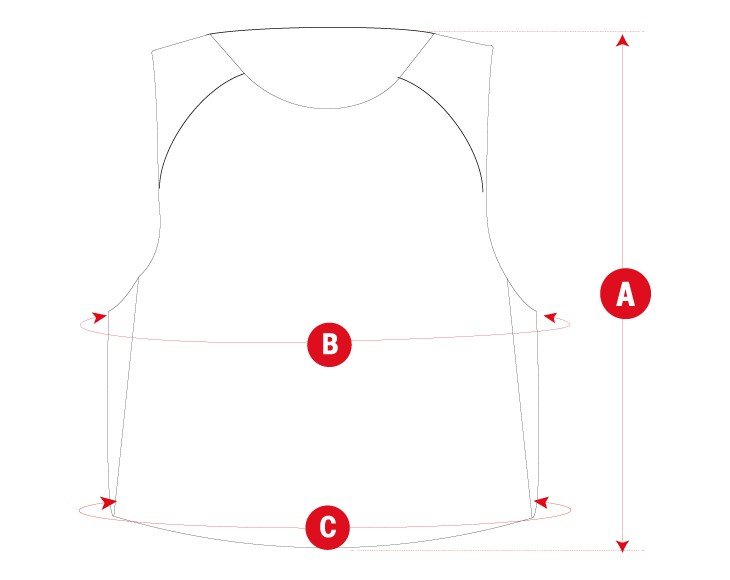Hiking Trail Top man size chart