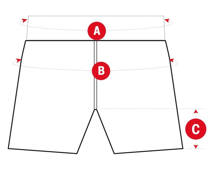 Hiking Trail shorts woman size chart
