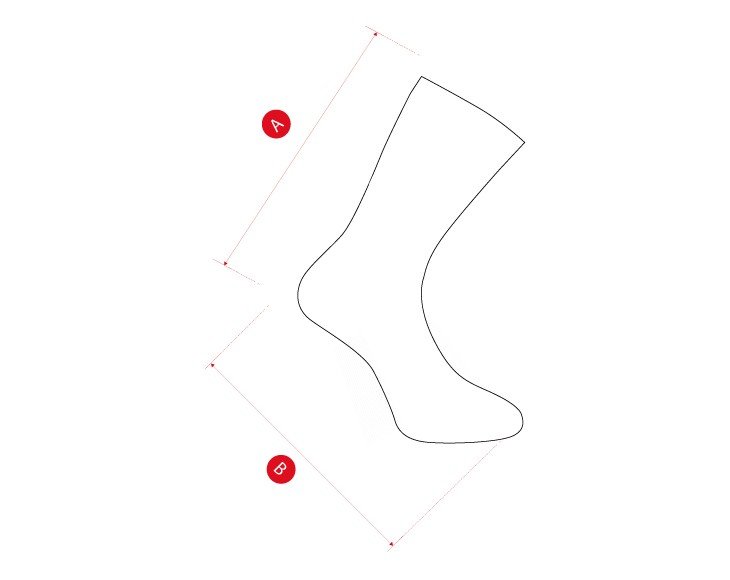 Cycling socks core kids size chart