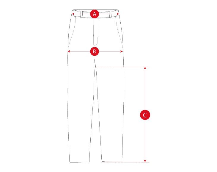 Golf stretchy pants woman size chart
