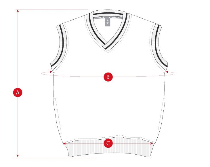 Golf windproof vest woman size chart