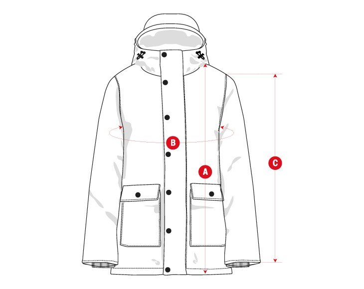 Lifestyle raincoat kids girl size chart