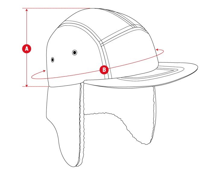 Lifestyle earflap cap size chart