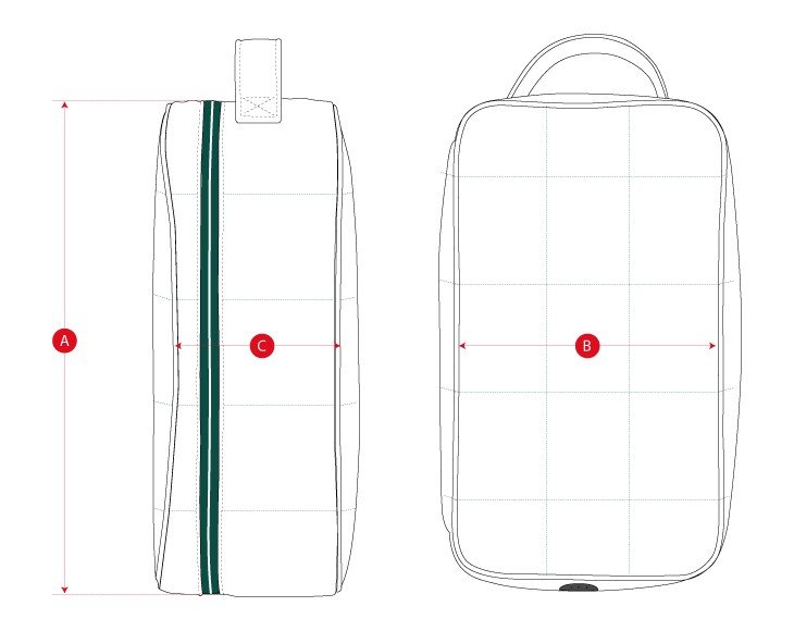 Golf shoebag size chart