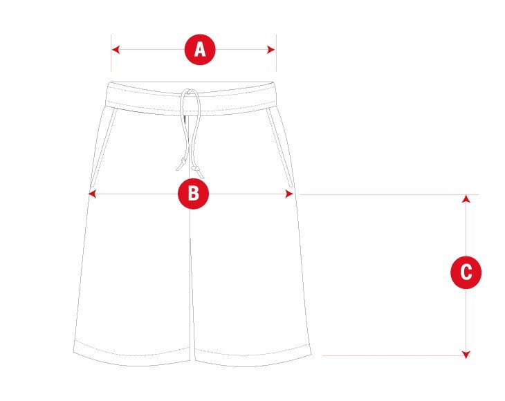 Sant Antoni short man size chart