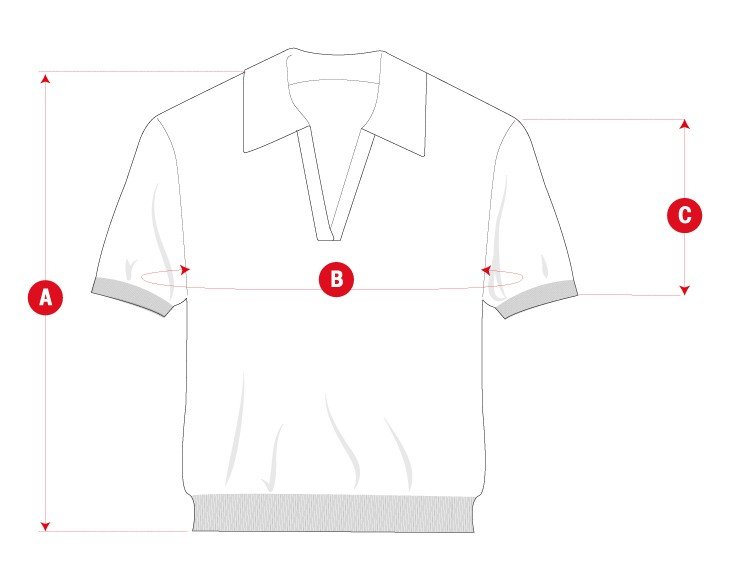 Sant Antoni knitted polo woman size chart