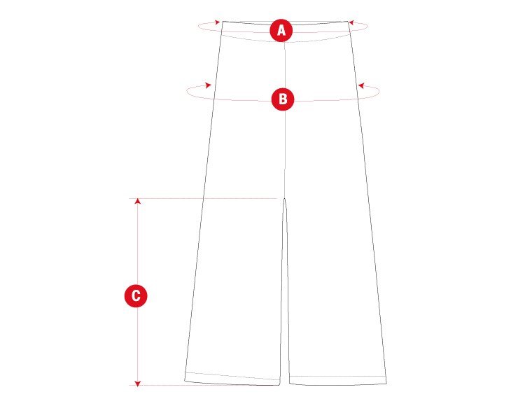 Sant Antoni knitted pant woman size chart