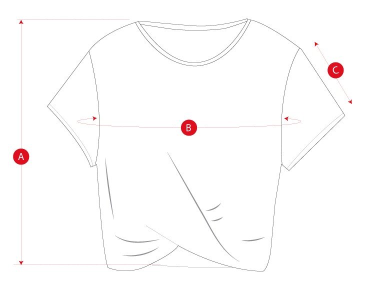 Gym tshirtmindful woman size chart