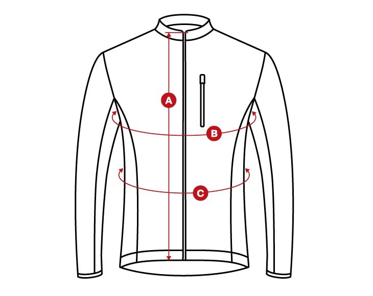 Maillots J3 size chart