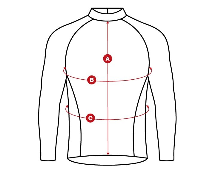Base Layer winter size chart