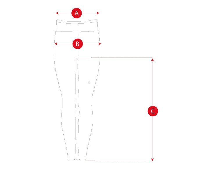Gym lasercut leggings woman size chart