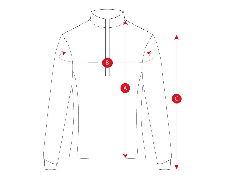 Culotte travel cycling midlayer size chart