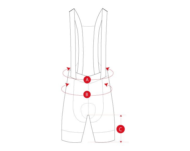 Culotte premium cycling woman size chart