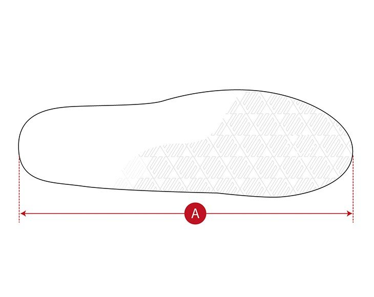 Gravel cycling shoes size chart