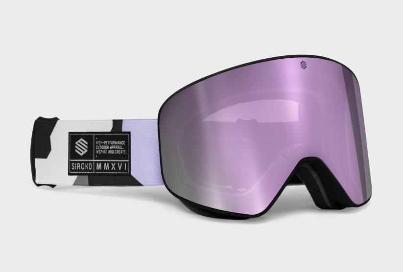 Máscara de Esquí y Snowboard Siroko GX Amethyst