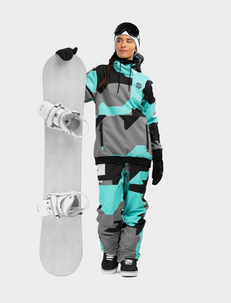Pantalones esquí y nieve SIROKO Glacier-W Turquesa Mujer