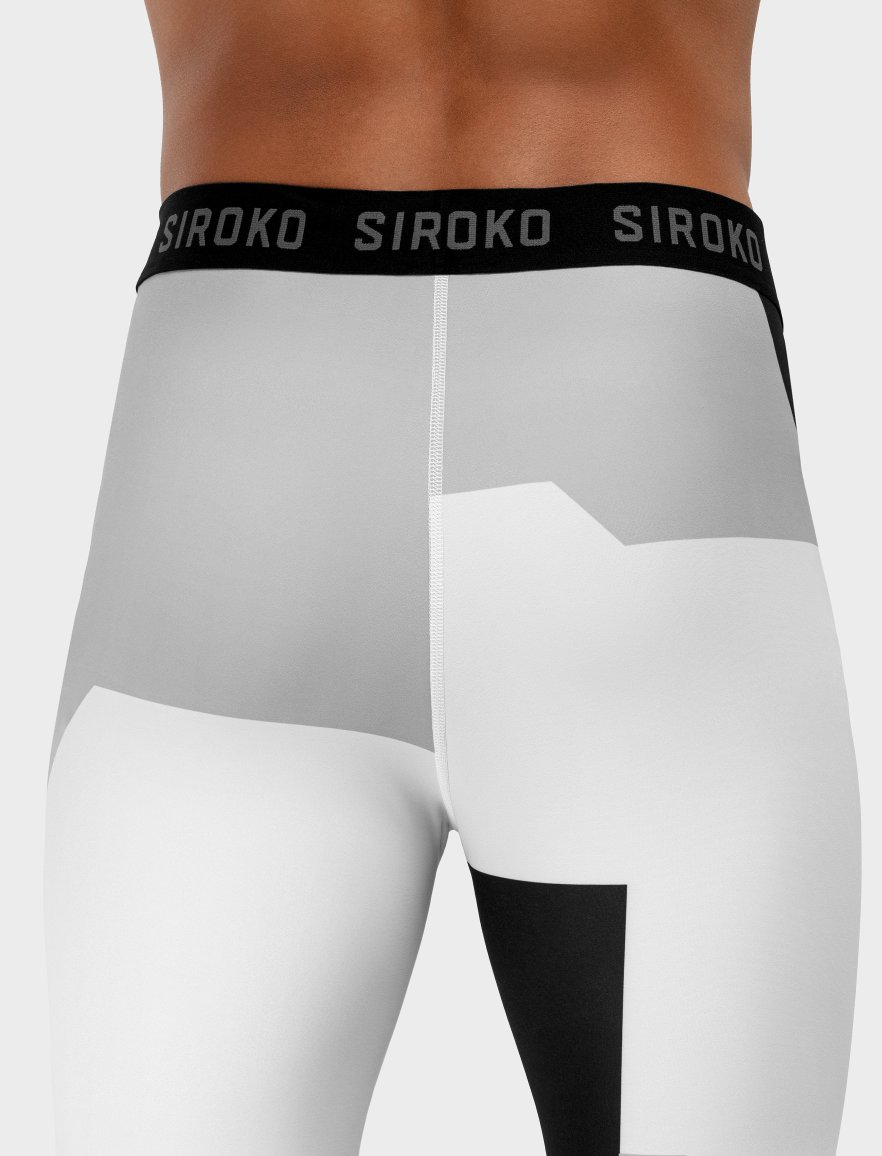 Pantalon sous-vêtement thermique homme Sports d'hiver Wolf Noir SIROKO