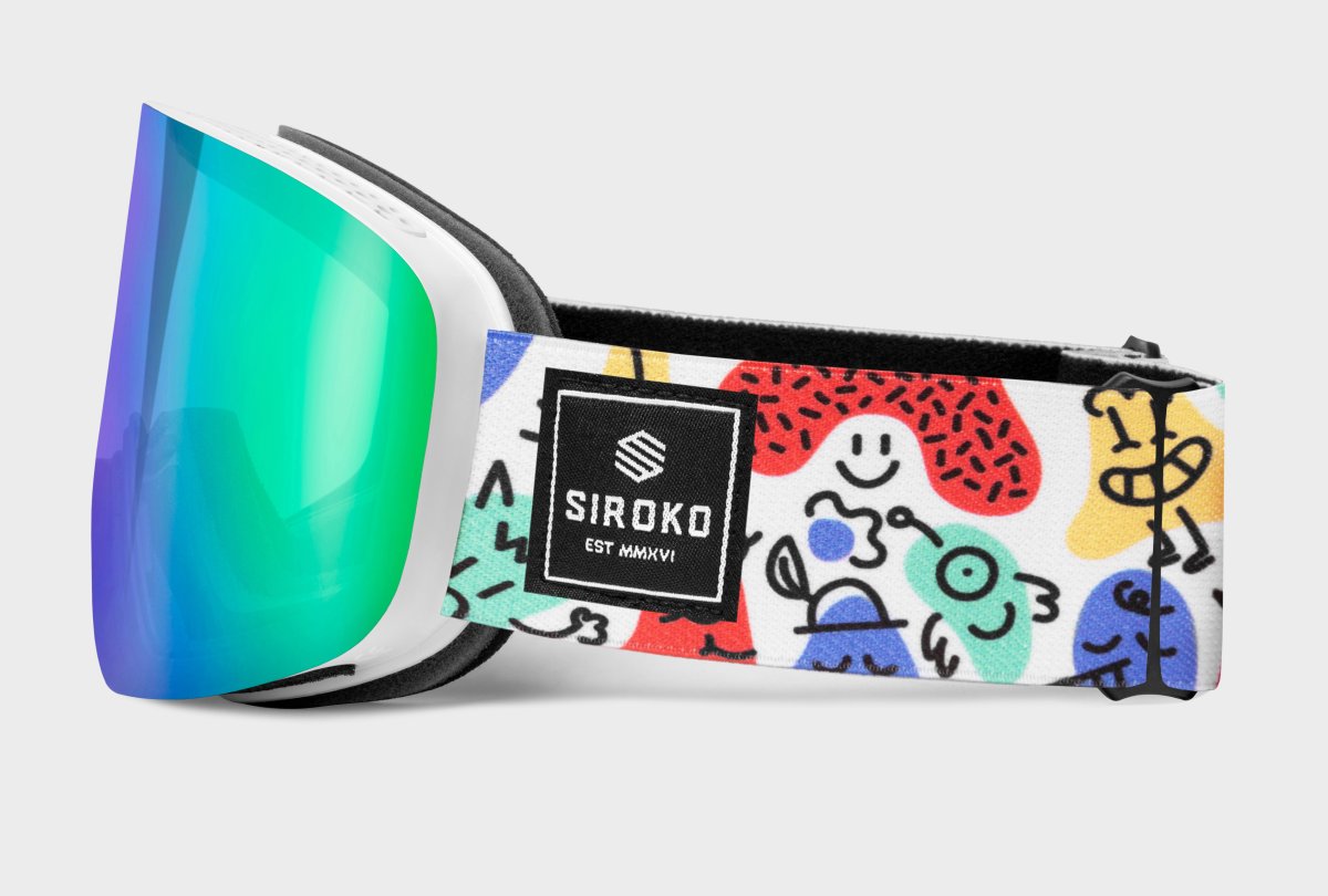 SIROKO - Snowboard and Ski Goggles OTG Siroko GX NévéPink/Multicolor SIROKO - Snowboard and Ski Goggles OTG Siroko GX NévéPink/Multicolor