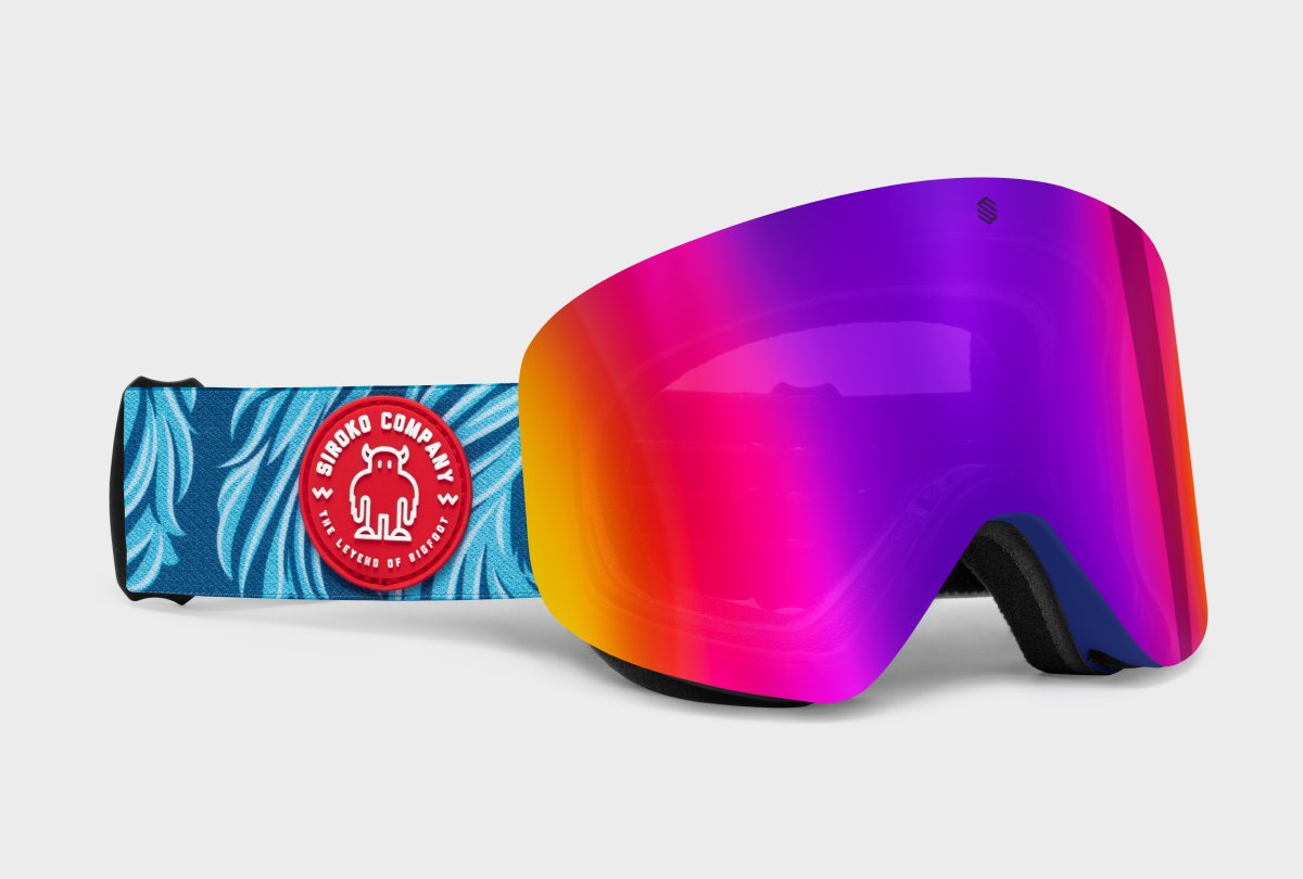 SIROKO Masque Ski Snowboard OTG GX Santa Fe Bleu/Noir - Lunettes Anti-Buée UV400