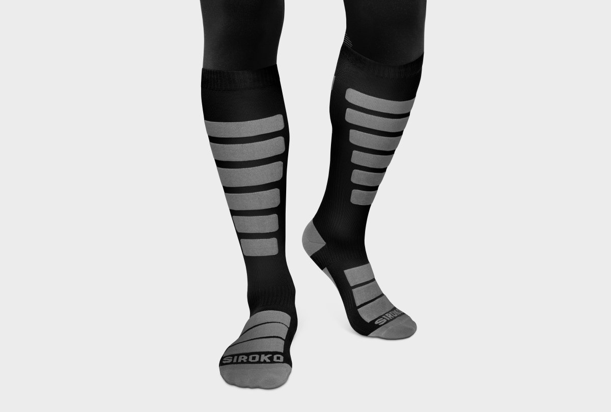 Chaussettes de ski - NORDTREK - Kobuk Ski Socks - Black / Red