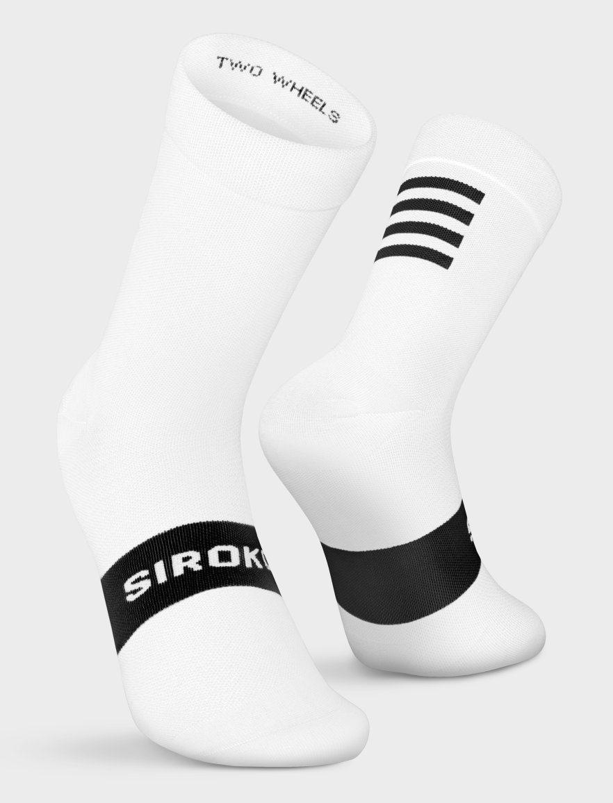 Cycling Socks Siroko S1 White Gavia | SIROKO